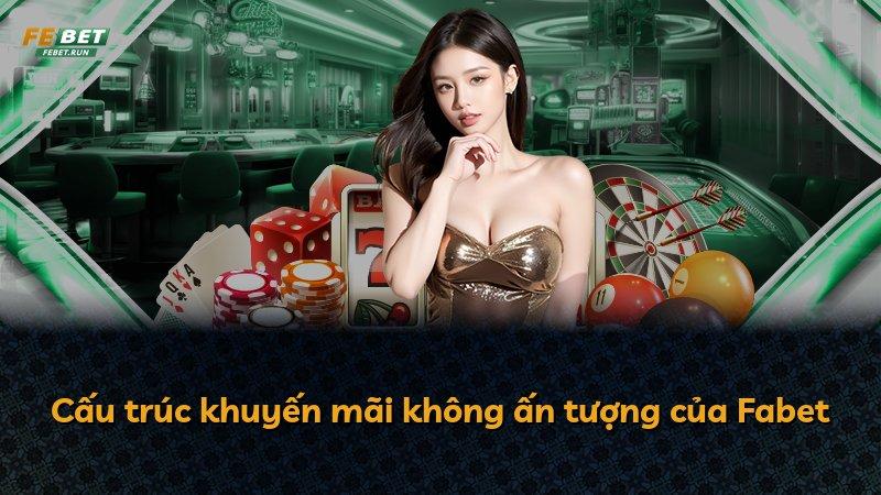 Cấu trúc khuyến mãi không ấn tượng của Fabet