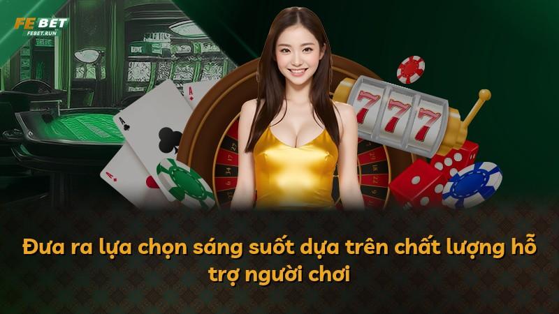 Đưa ra lựa chọn sáng suốt dựa trên chất lượng hỗ trợ người chơi