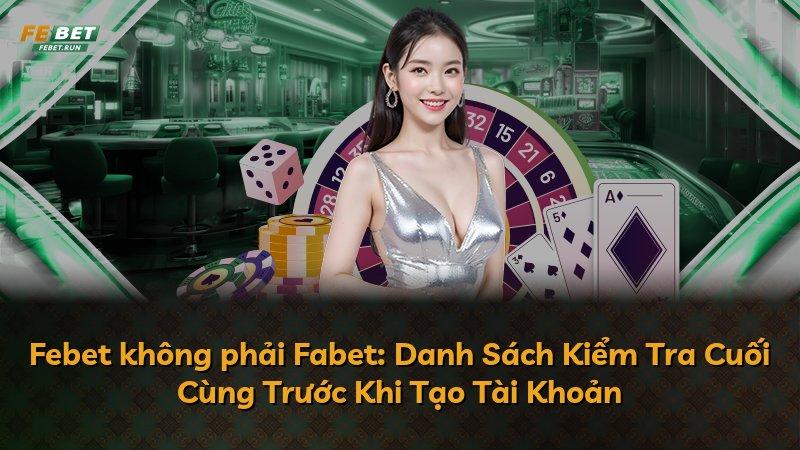 Febet không phải Fabet: Danh Sách Kiểm Tra Cuối Cùng Trước Khi Tạo Tài Khoản